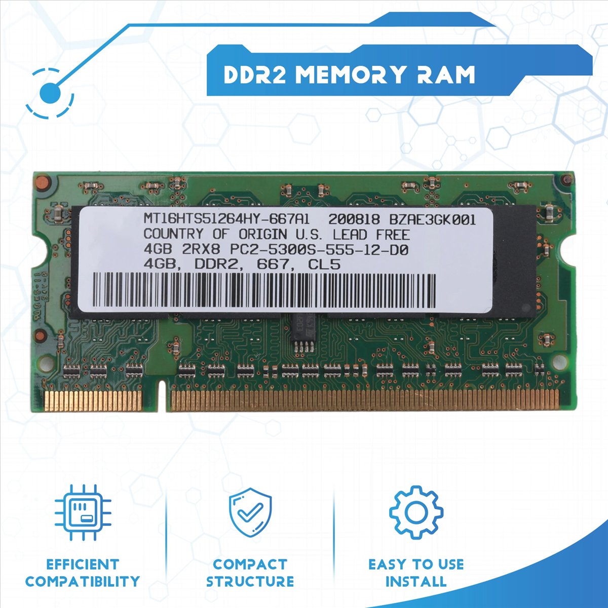 ABAN DDR2 4GB Laptop Ram Memor - огляд і ціна Ddr2 Ram