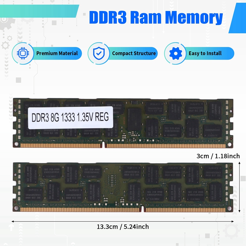 8GB DDR3 1333MHZ Ecc Ram Memor - огляд і ціна Ecc Ram Server