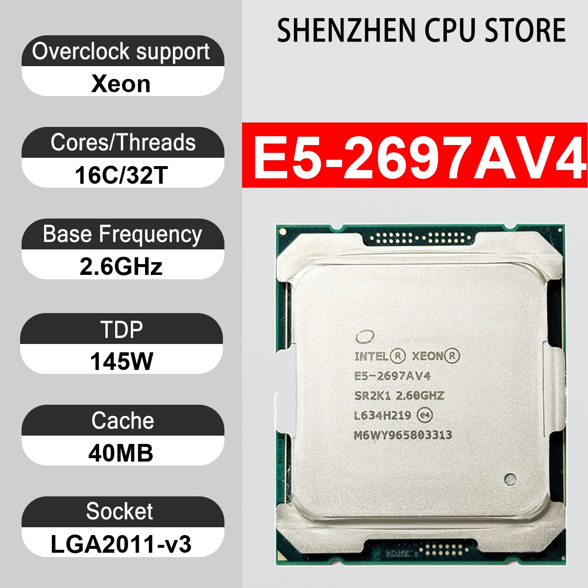 Intel Xeon E5-2697AV4 16 Core  - огляд і ціна Ddr4 2400Mhz