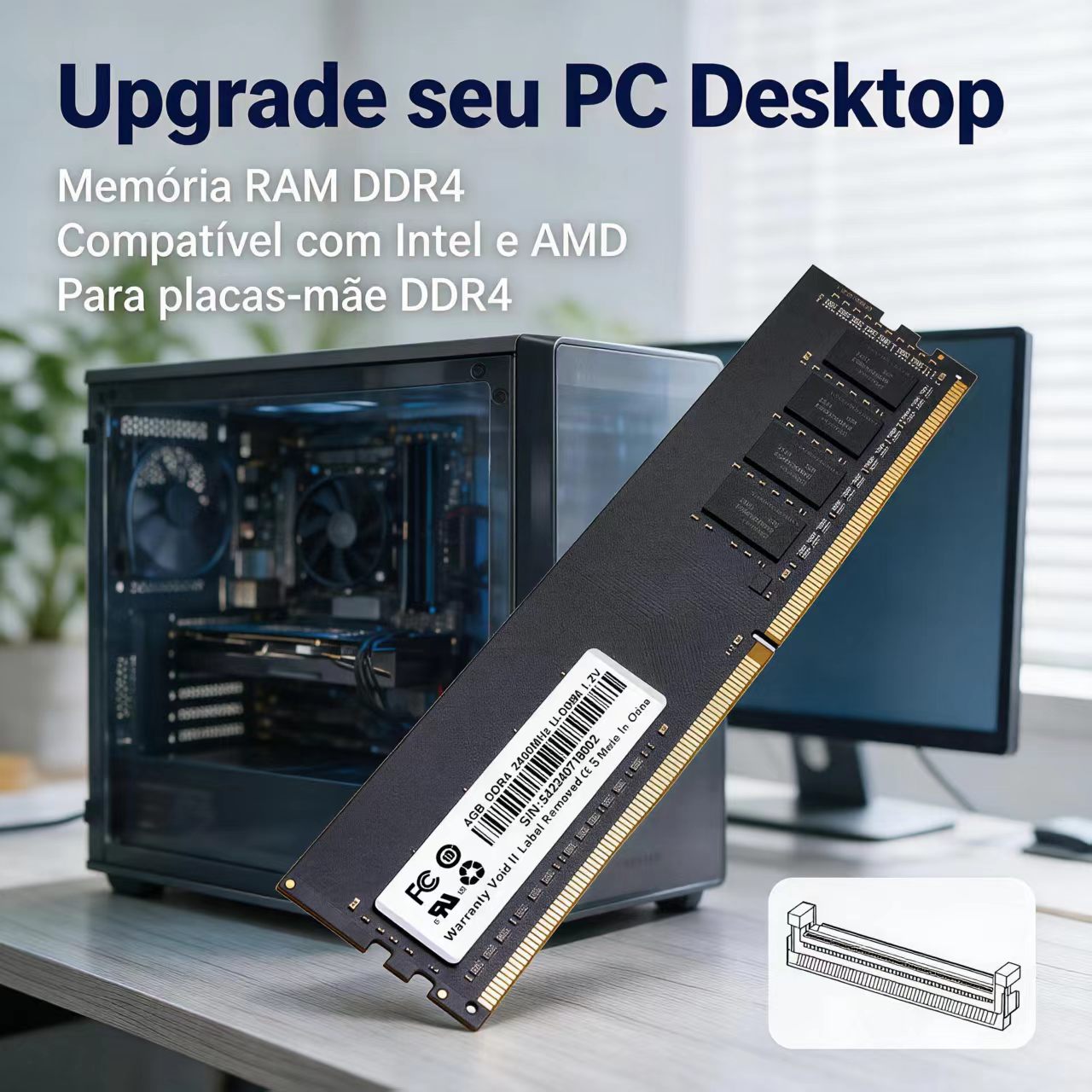 DDR4 RAM 4GB 8GB 2400MHz Deskt - огляд і ціна Ddr4 3200Mhz