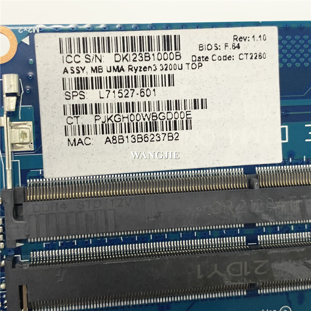 For HP 14-DK Laptop Motherboar - огляд і ціна Ddr4 3200 16Gb