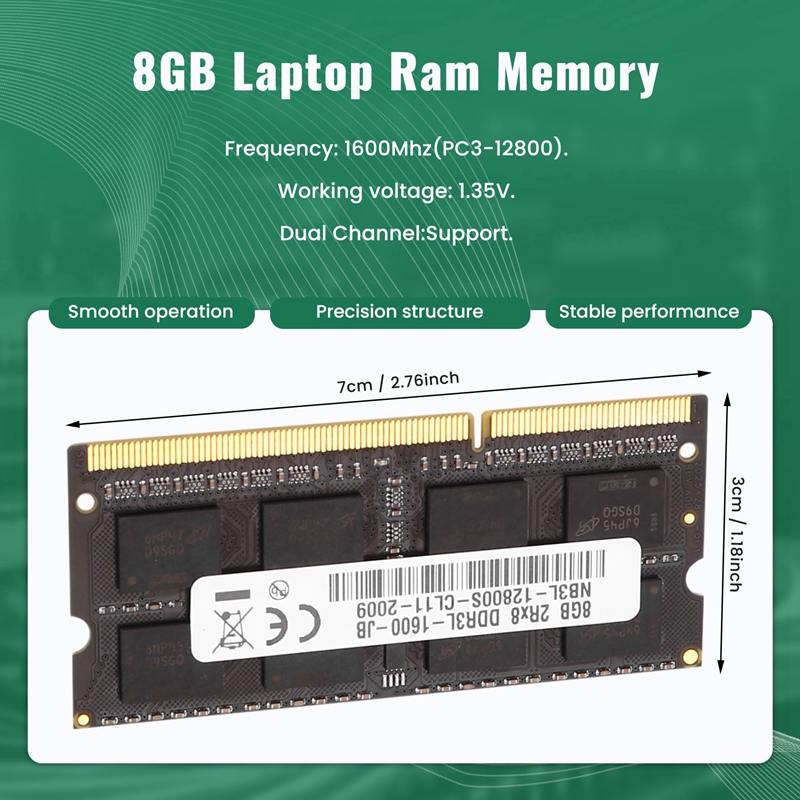 DDR3 8GB Laptop Ram Memory 160 - огляд і ціна Ram Memory Module